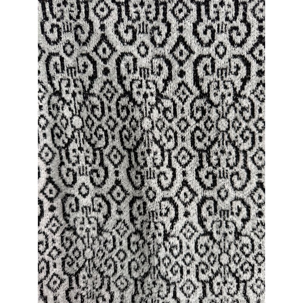 Croft & Barrow Eyelash Knit Cowl Neck Sweater - Medium - Grey & Black Pattern - Picture 5 of 16